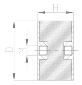 JNDE型橡胶减震器结构